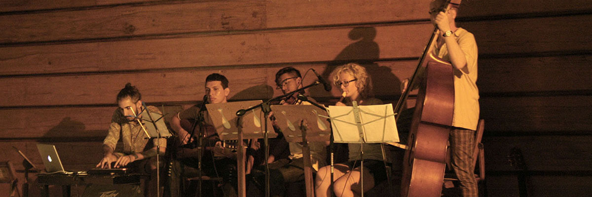 Quartett gibt Konzert